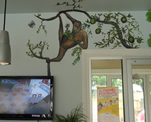 Pre School Front Office Jungle Mural